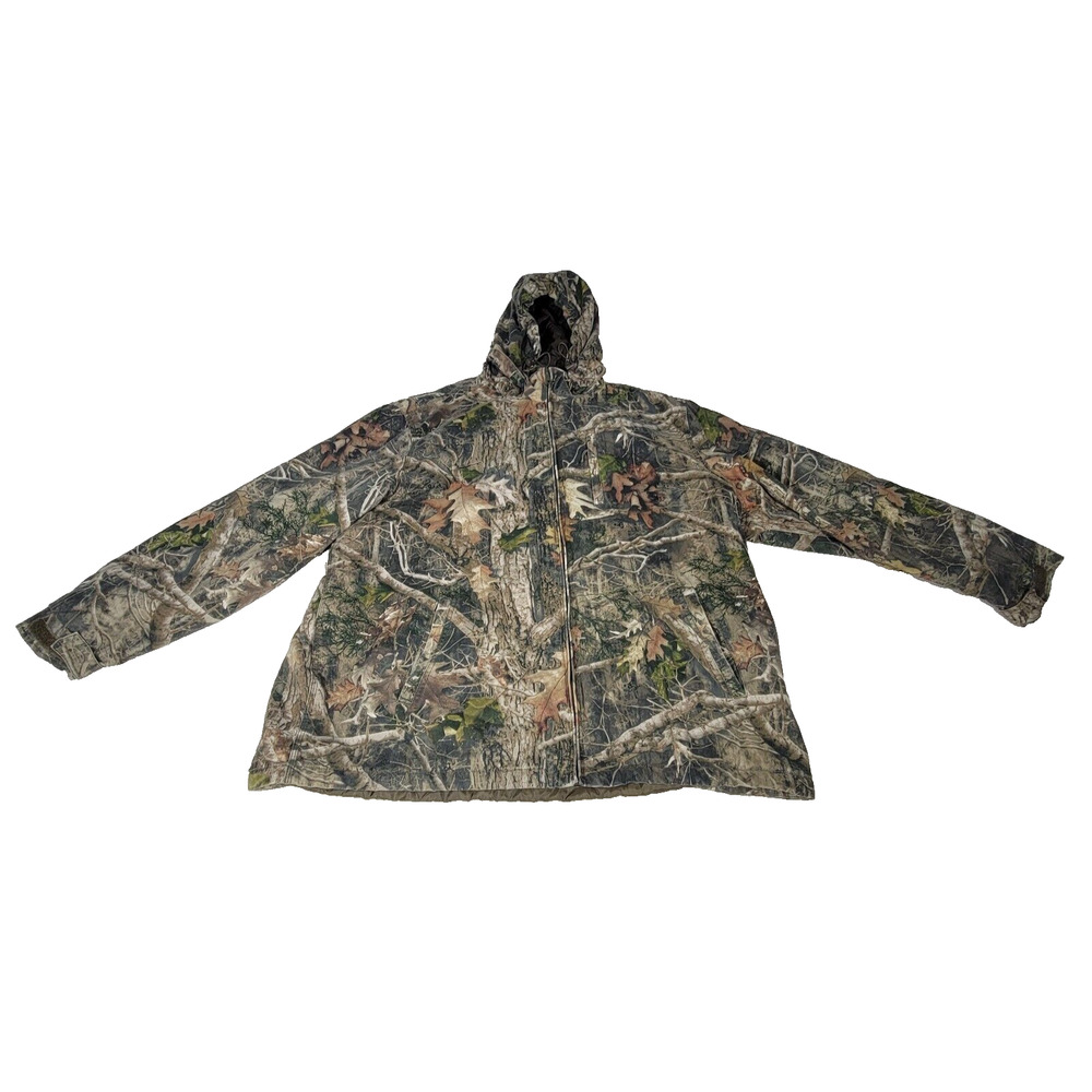 Redhead Silent Hide Jacket Mens Size 3XLT Camo Full Zip True Timber Hunting Cold